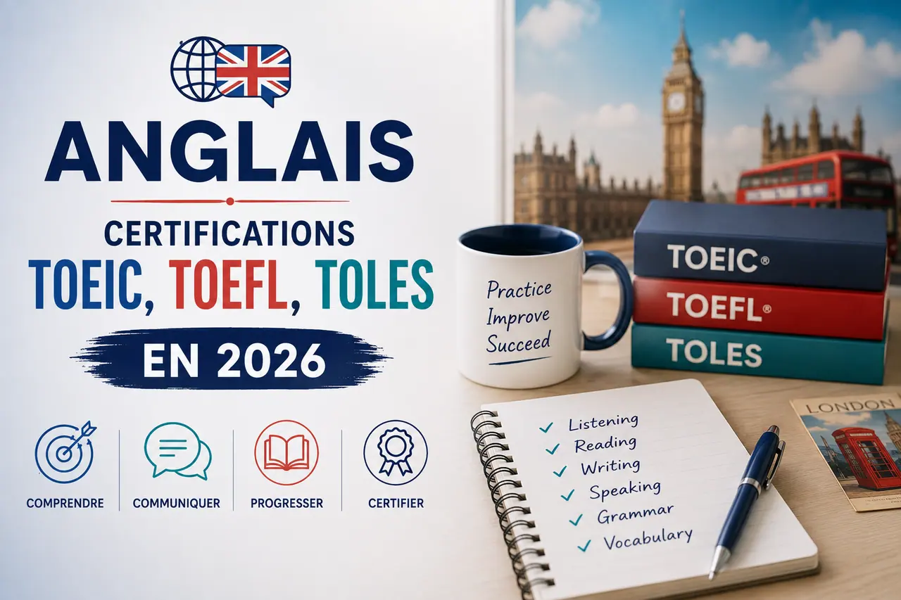 Formation Anglais — certifications TOEIC, TOEFL, TOLES — PraXis Développement